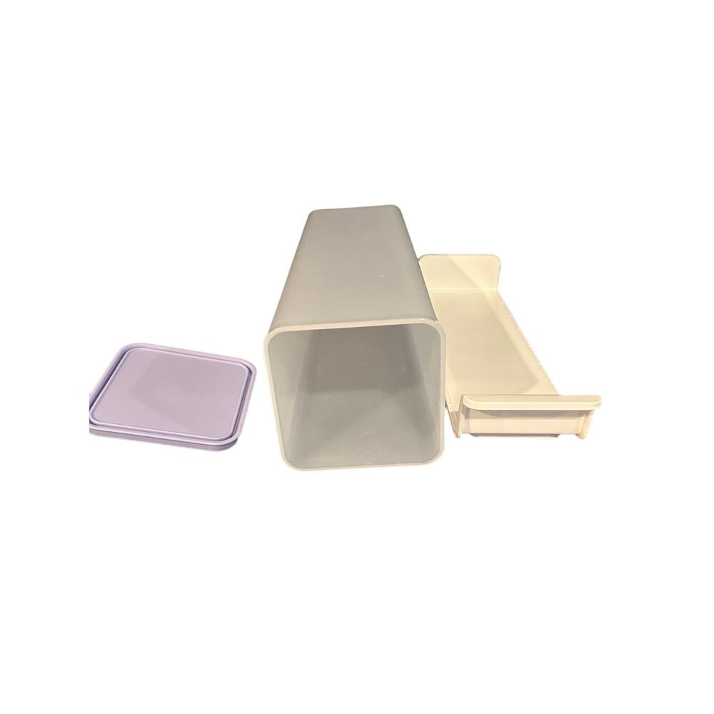 Vintage Tupperware Velveeta Cheese Container with insert and lilac lid